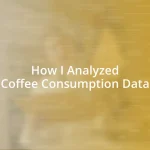 How I Analyzed Coffee Consumption Data